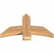 Ekena Millwork Bellingham Timber Gable Bracket, Western Red Cedar, 36"W x 21"H x 3 1/2"D x 5 1/2"F, 14/12 Pitch GBW036X21X0406BEL00SWR - alternate 4